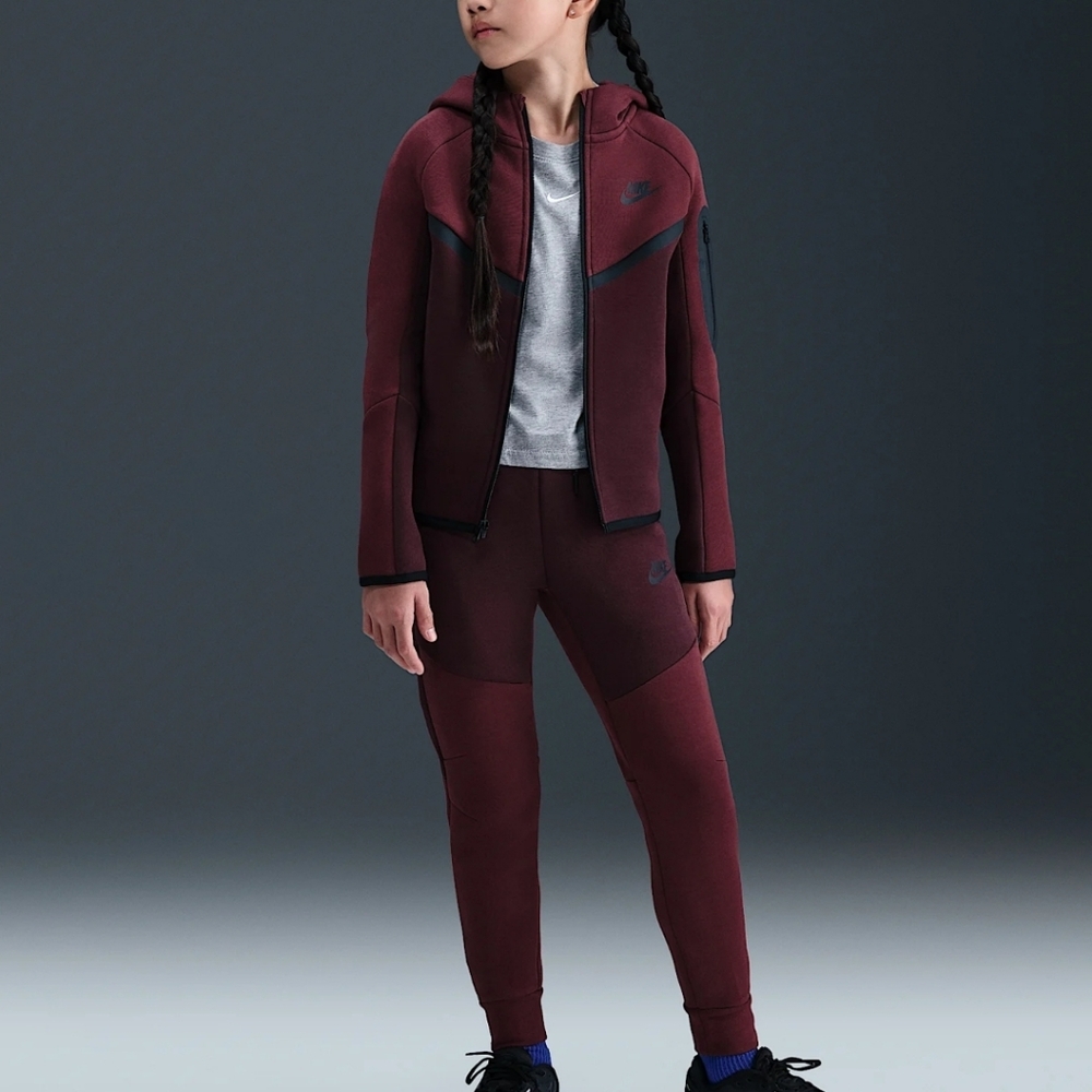 Nike Kids Burgundy Track Suit Set